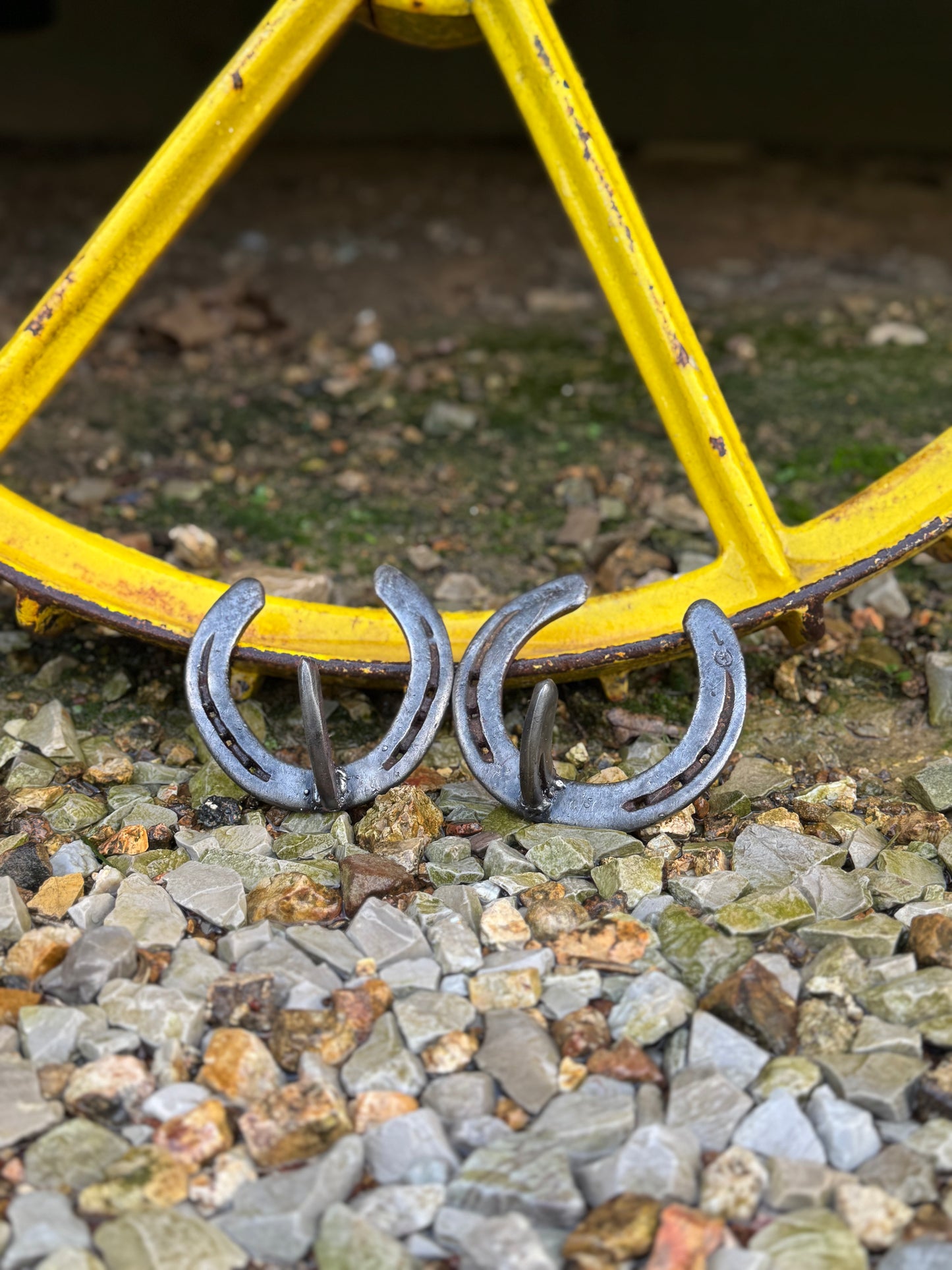Authentically Worn Horseshoe Hooks