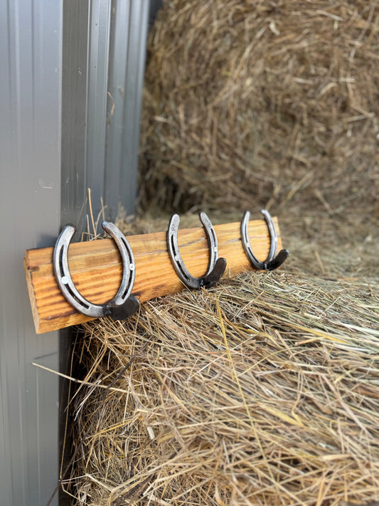 Authentic Handmade Horseshoe Rack